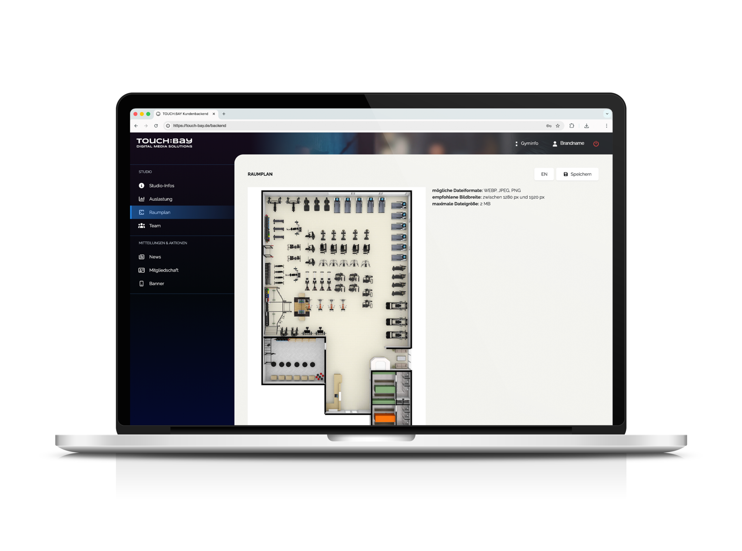 TouchBay_MockUp_Macbook-frontal_Backend_Raumplan